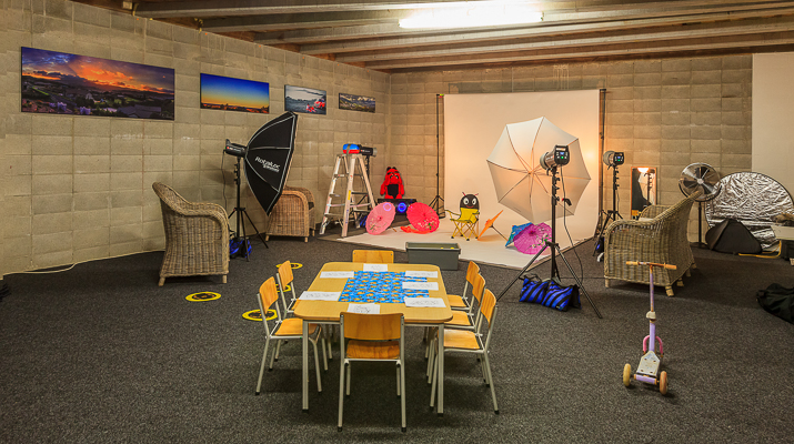 studio portrait photography party training